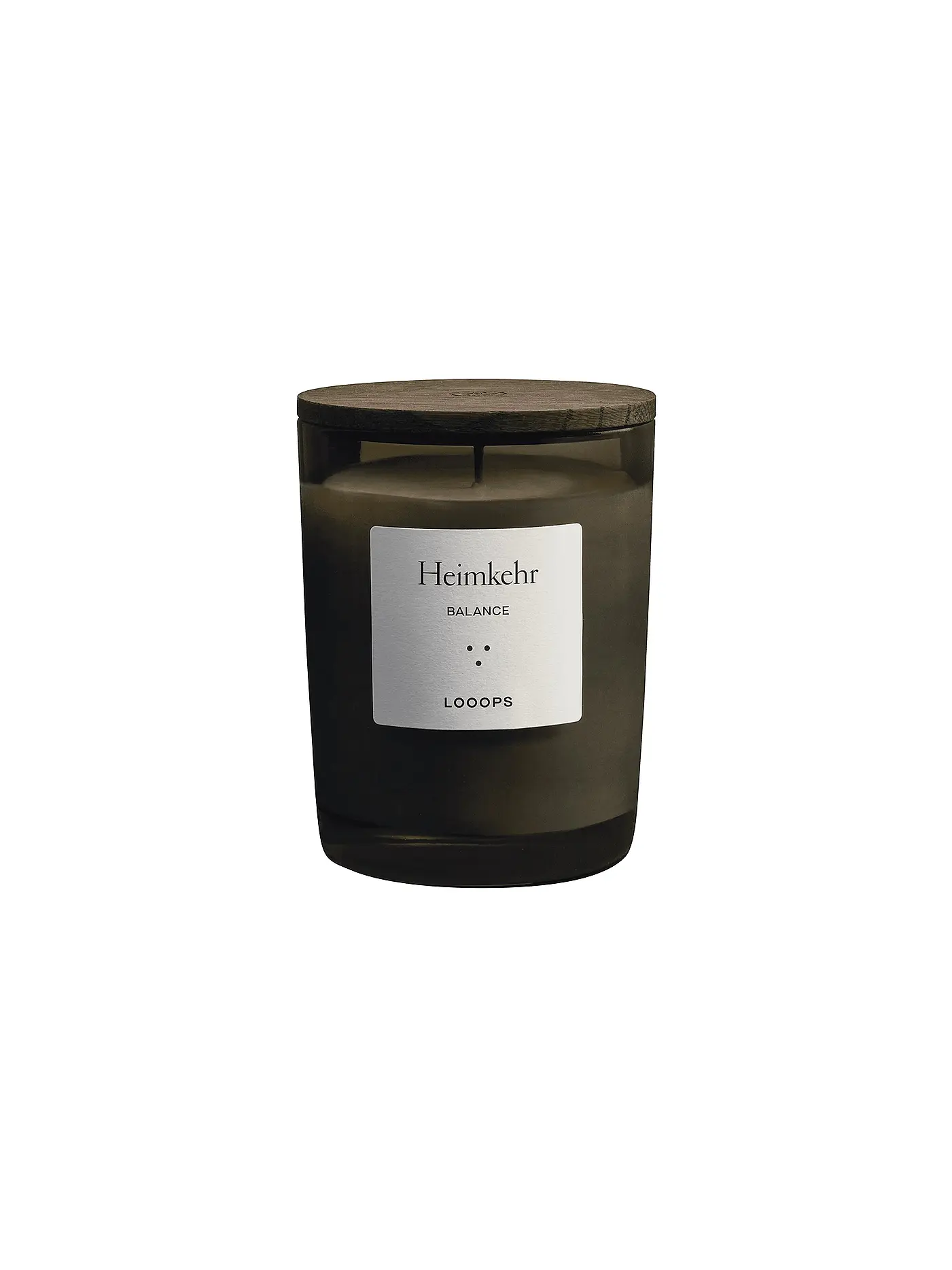 LOOOPS | Duftkerze 250g  EINKLANG | dunkelgrün